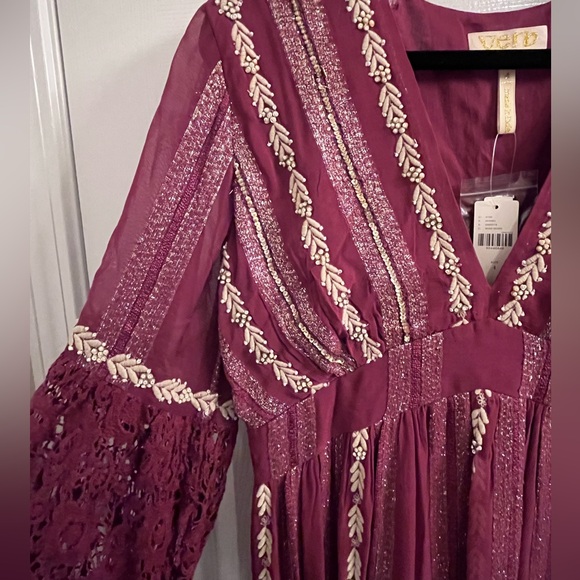 Verb for Anthropologie Blaise Embroidered Lace Maxi - Picture 4 of 8